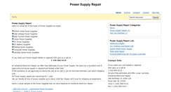 Desktop Screenshot of power-supply-repair.com