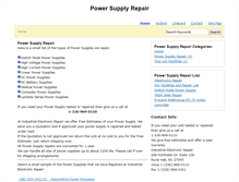 Tablet Screenshot of power-supply-repair.com
